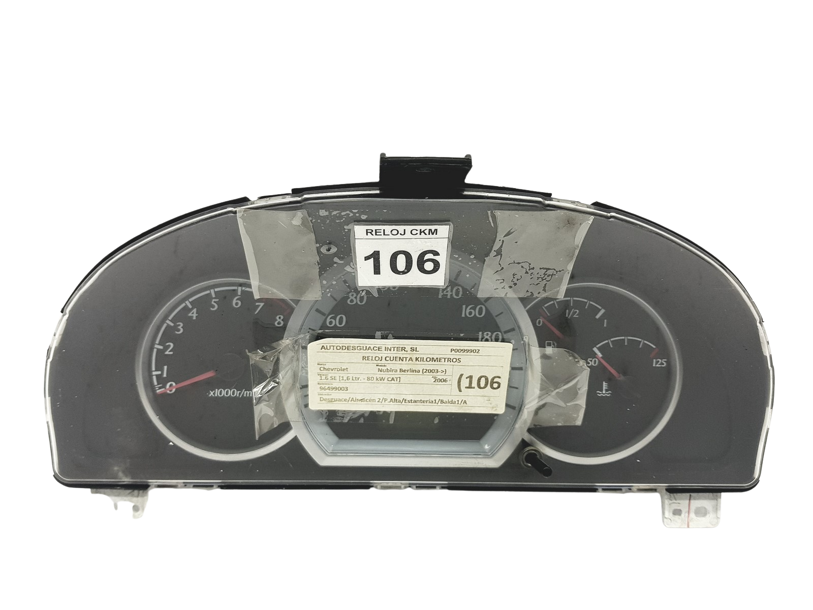 Omdrejningstæller Chevrolet Lacetti 96499003HM 54659 main product photo