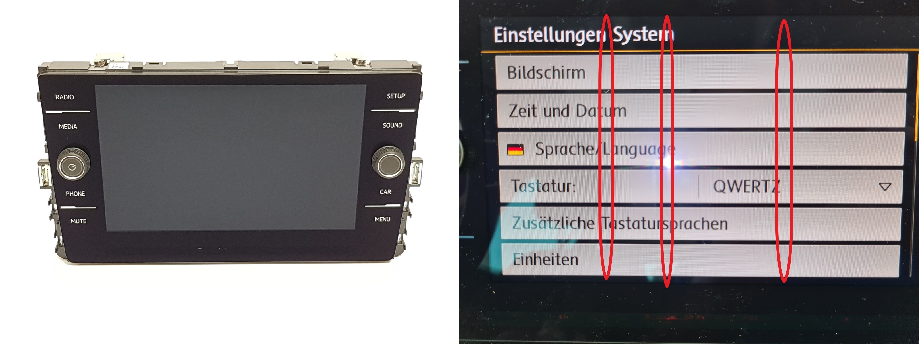 Radiodisplay Volkswagen 5G6919605 VDO main product photo