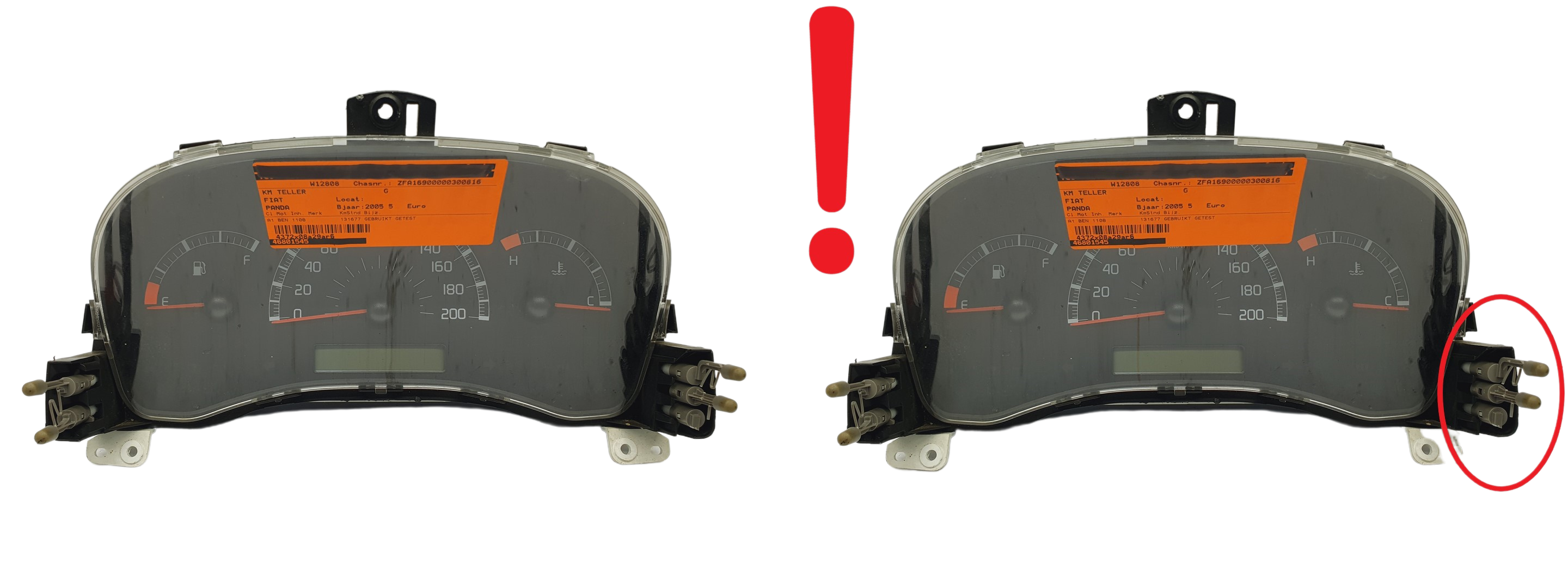 Speedometer Fiat Panda 46801545 503000360300 60978 main product photo