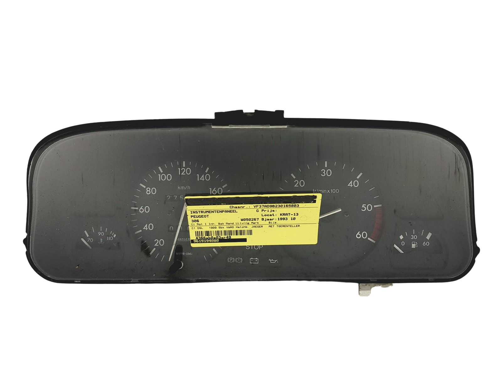 Speedometer Peugeot 306 9619194080 09033509905 49767 main product photo