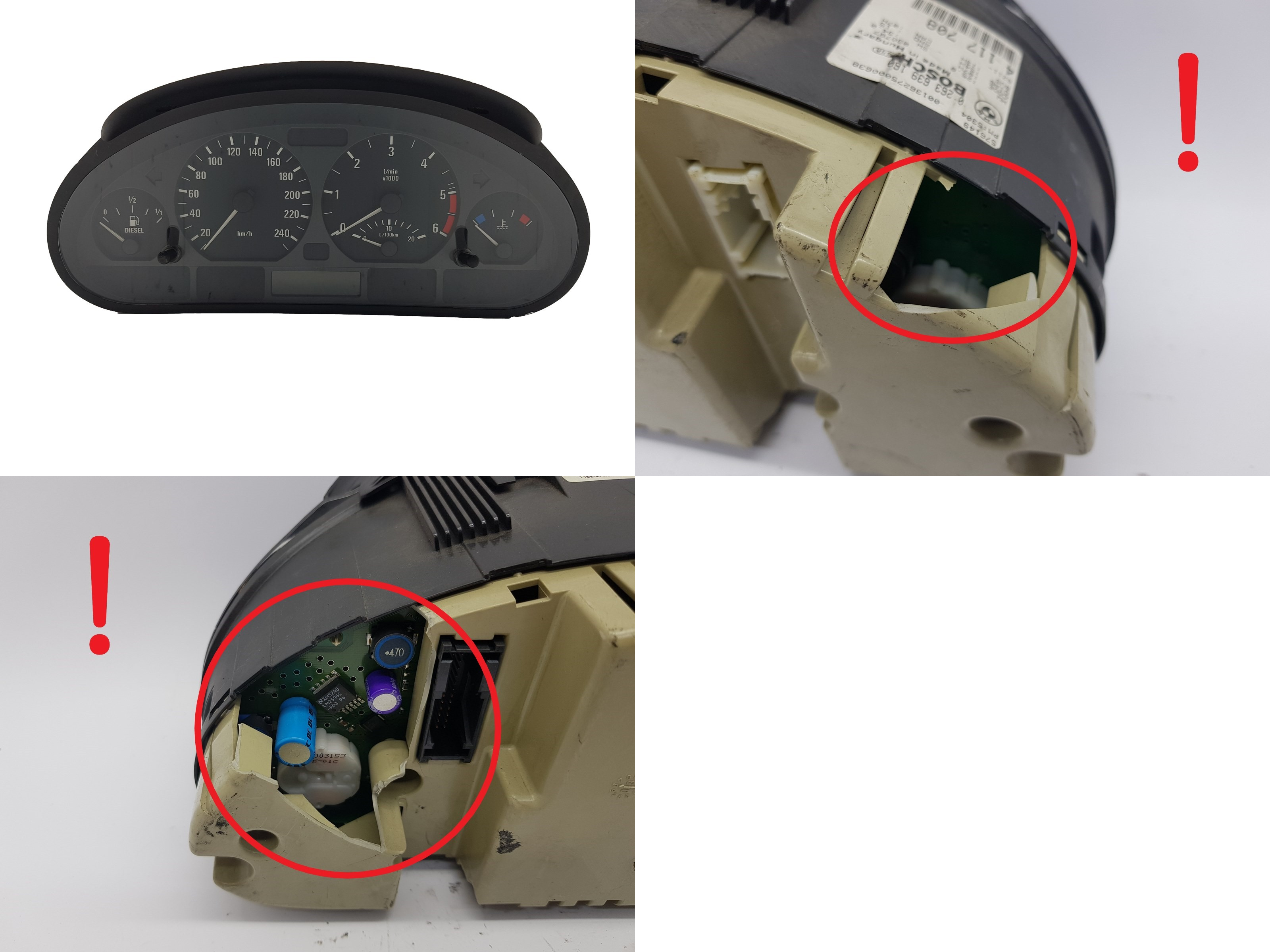 Speedometer BMW 3 E46 4117708 0263639160 1180 main product photo
