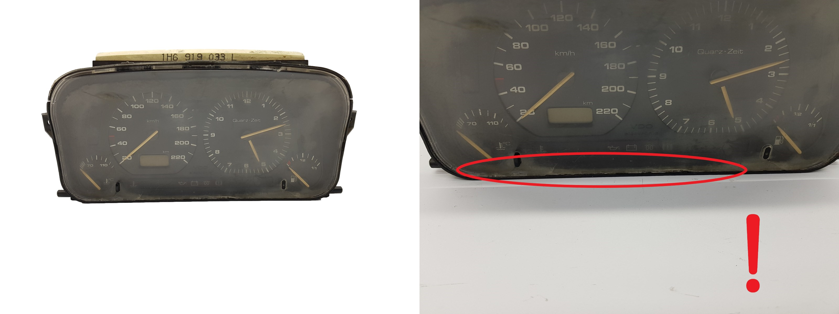 Speedometer VW Golf Vento MK3 1H6919033L 2408 main product photo
