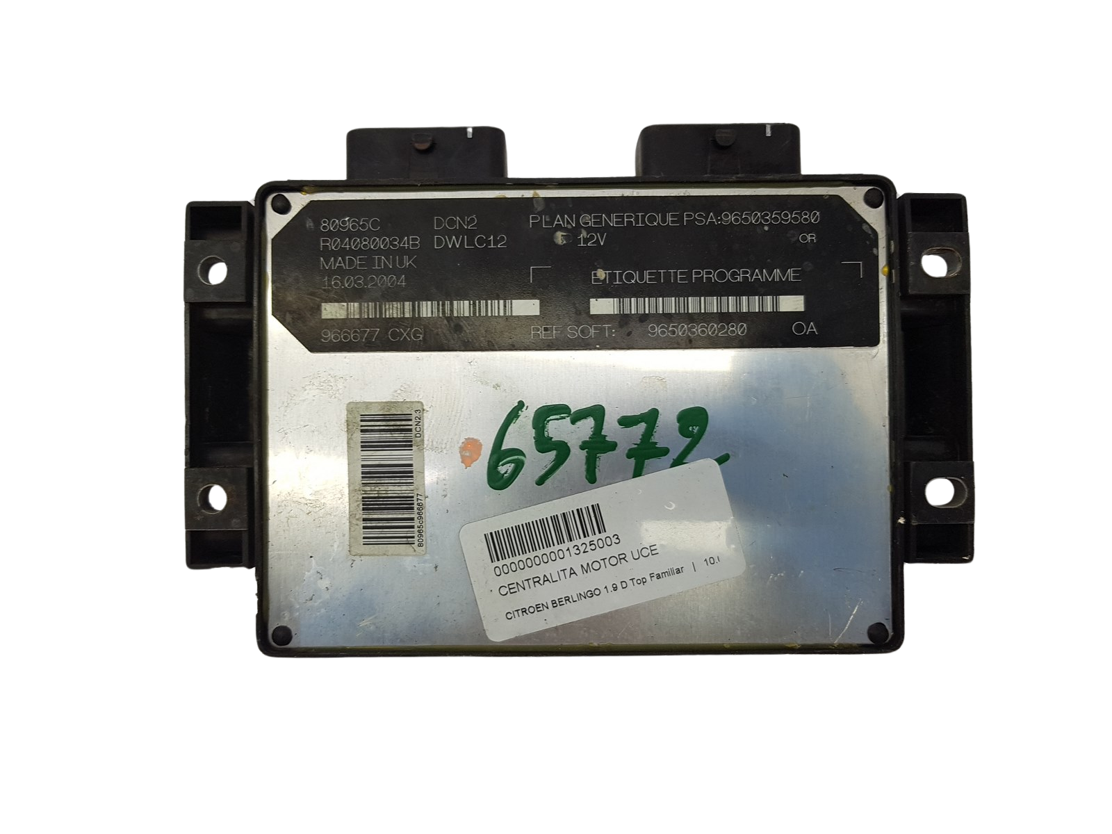 Styreenhed 9650359580 9650360280 R04080034B 80965C PSA Lucas 3750 main product photo