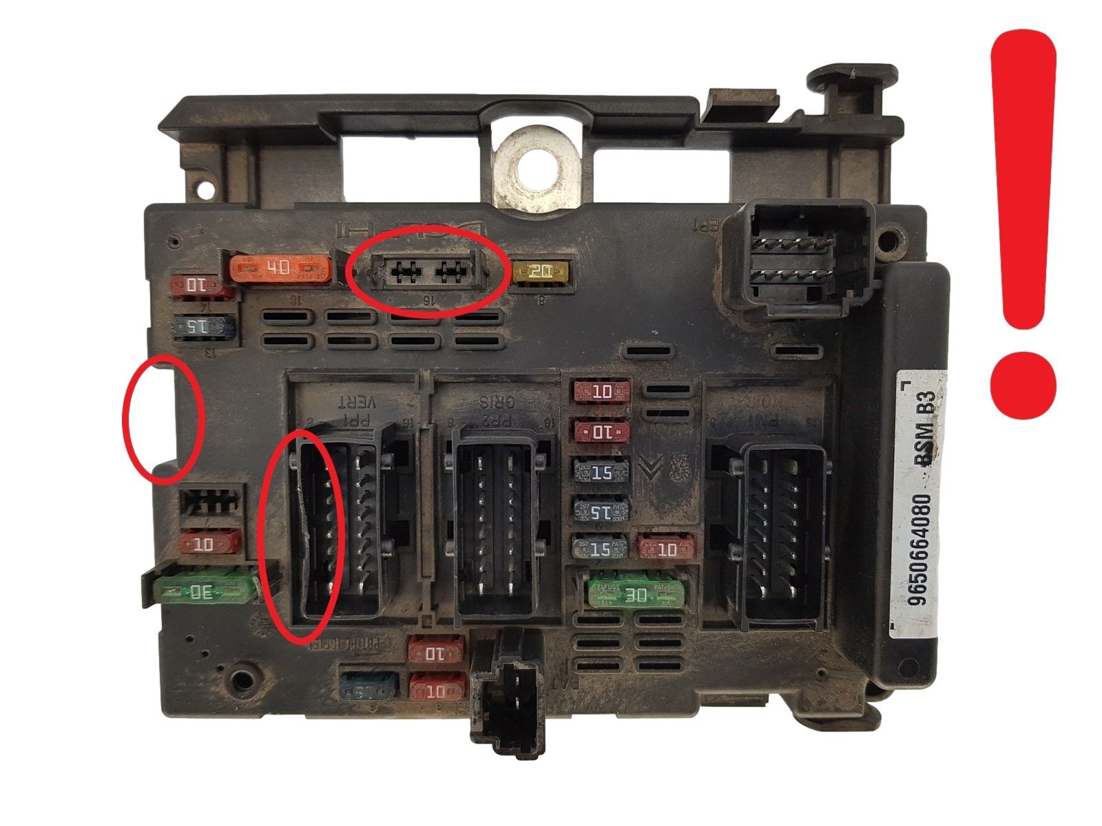 Styreenhed BSM B3 9650664080 PSA Delphi 1234 main product photo