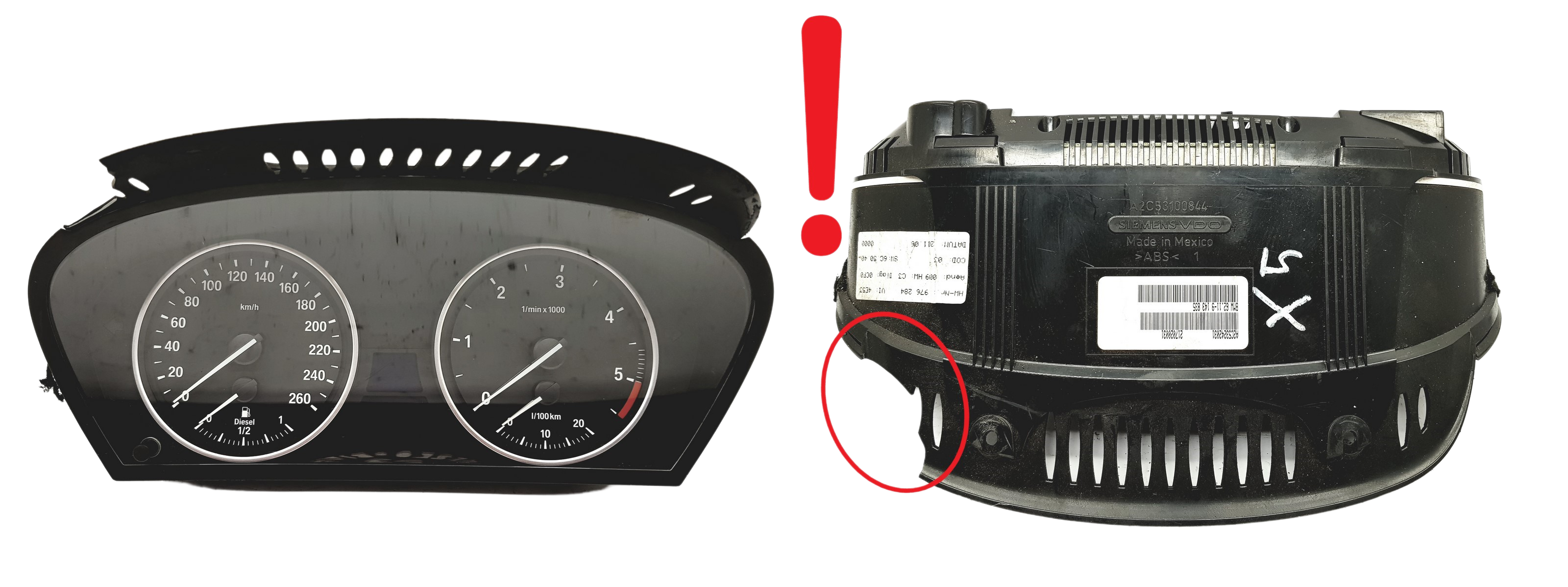 Omdrejningstæller BMW X5 6211 9143835 A2C53242031 main product photo