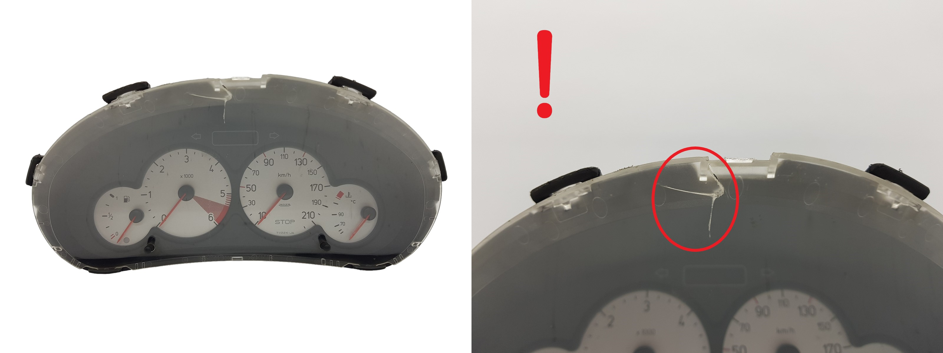 Omdrejningstæller Peugeot 206 9656696280 000500809 1613 main product photo