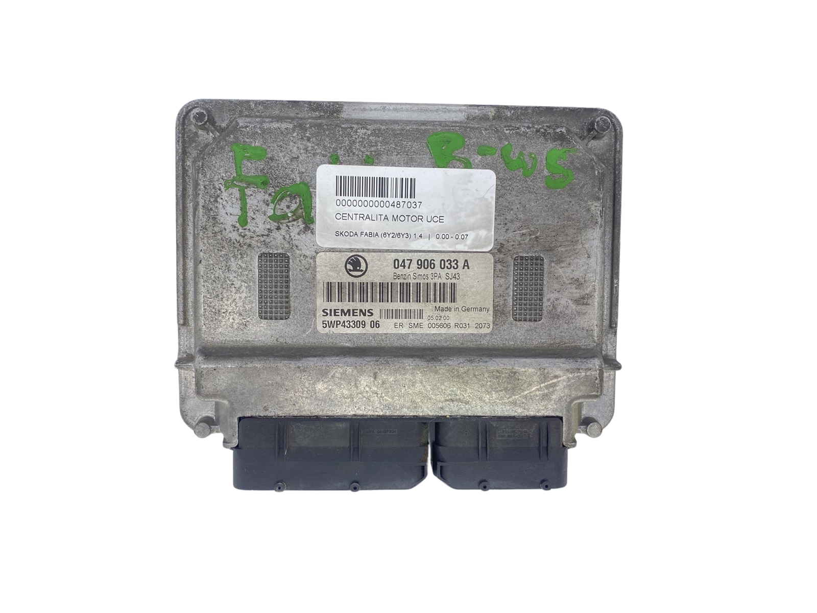 Styreenhed Skoda 047906033A 5WP43309 06 Siemens main product photo