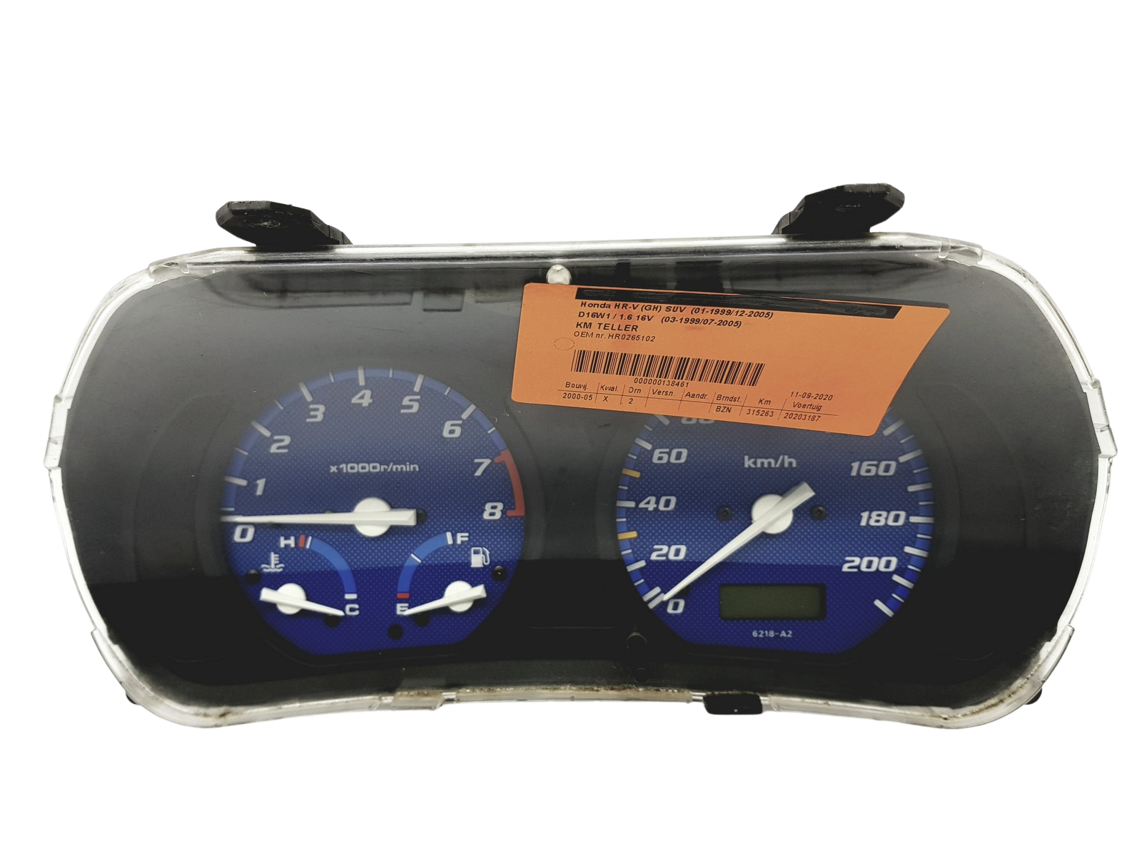 Speedometer Honda HRV 78100S2HG100 HR-0265-102 52520 main product photo