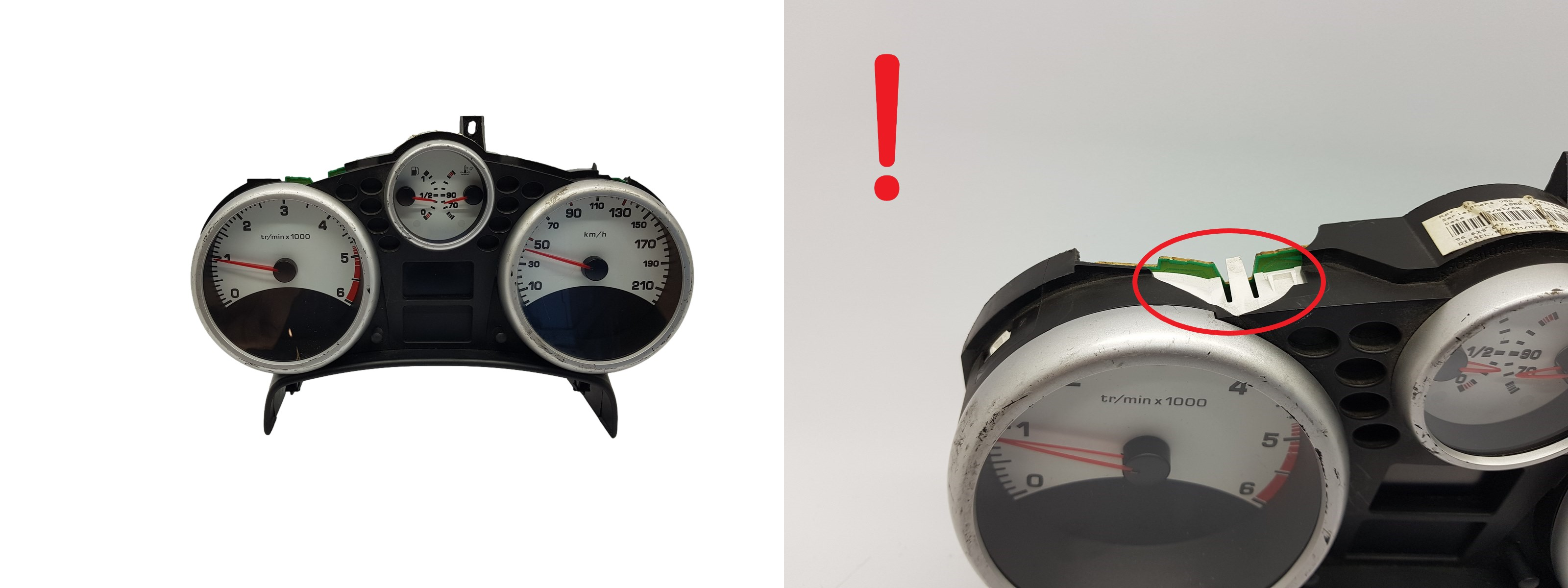 Omdrejningstæller Peugeot 207 9662904780 1551 main product photo