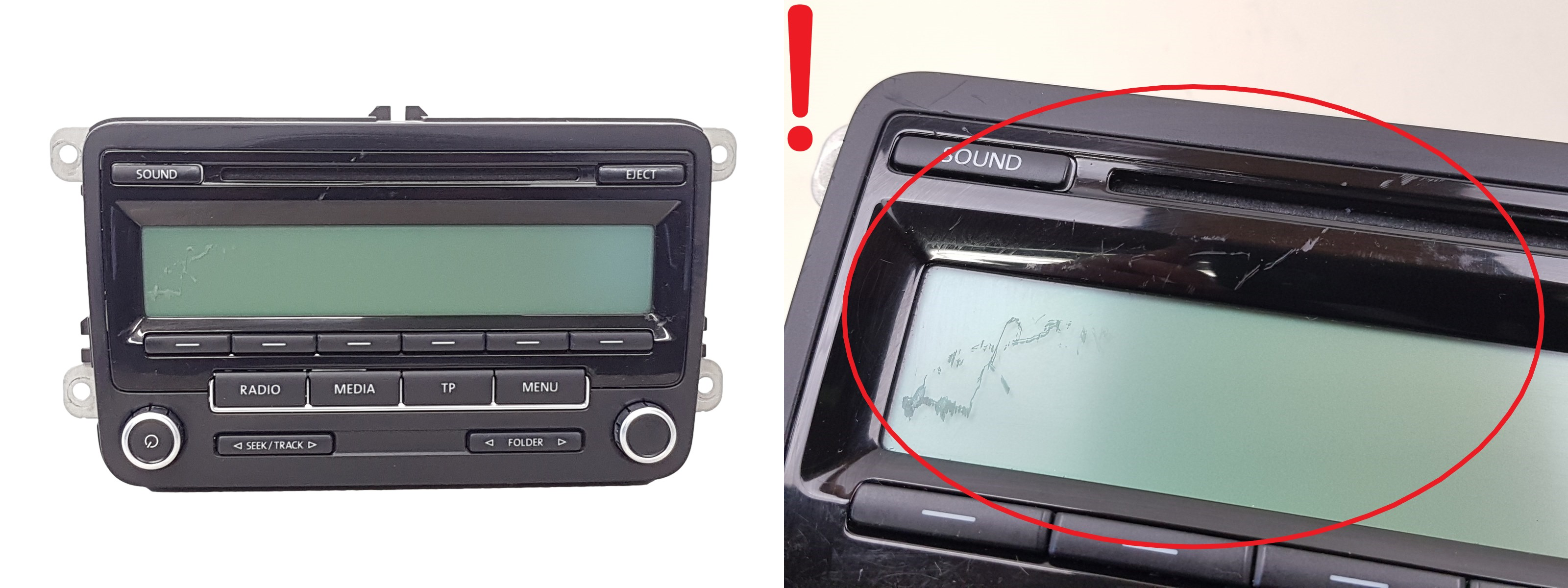 Radio CD-afspiller VW 1K0035186AA 7647201360 Blaupunkt 1058 main product photo