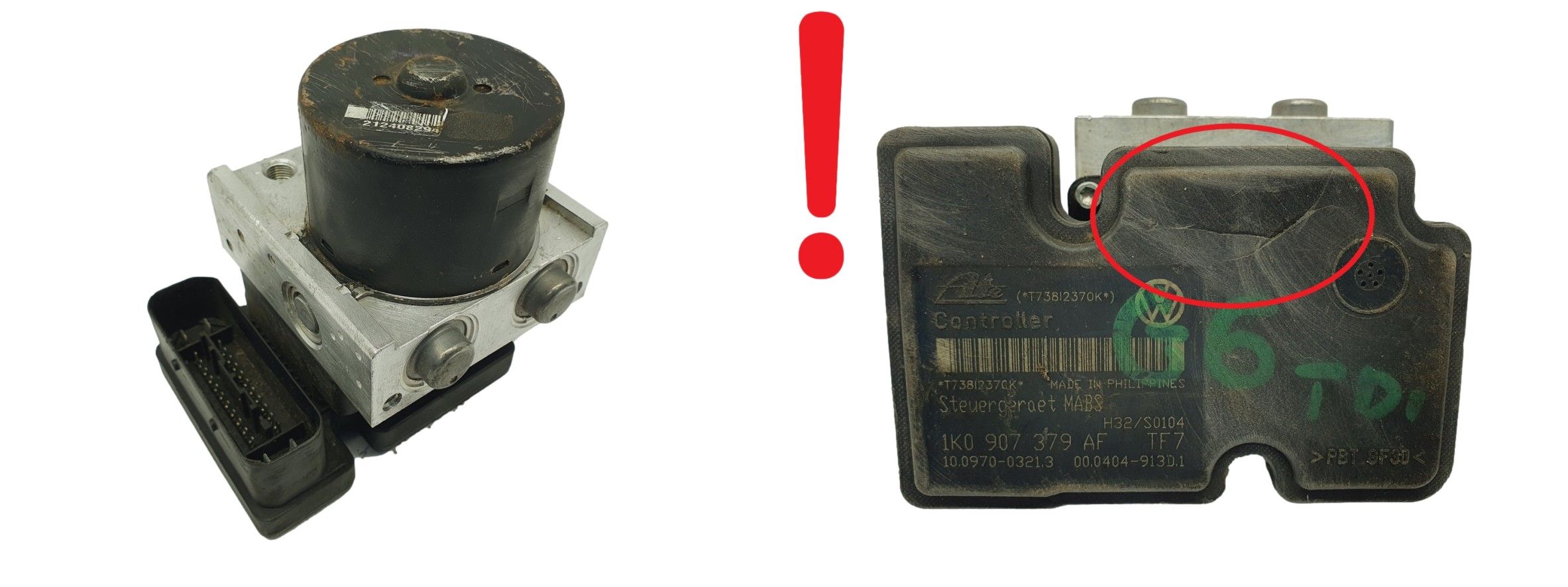 Abs Pumpe VWAG 1K0614117AD 1K0907379AF Ate 65969 main product photo