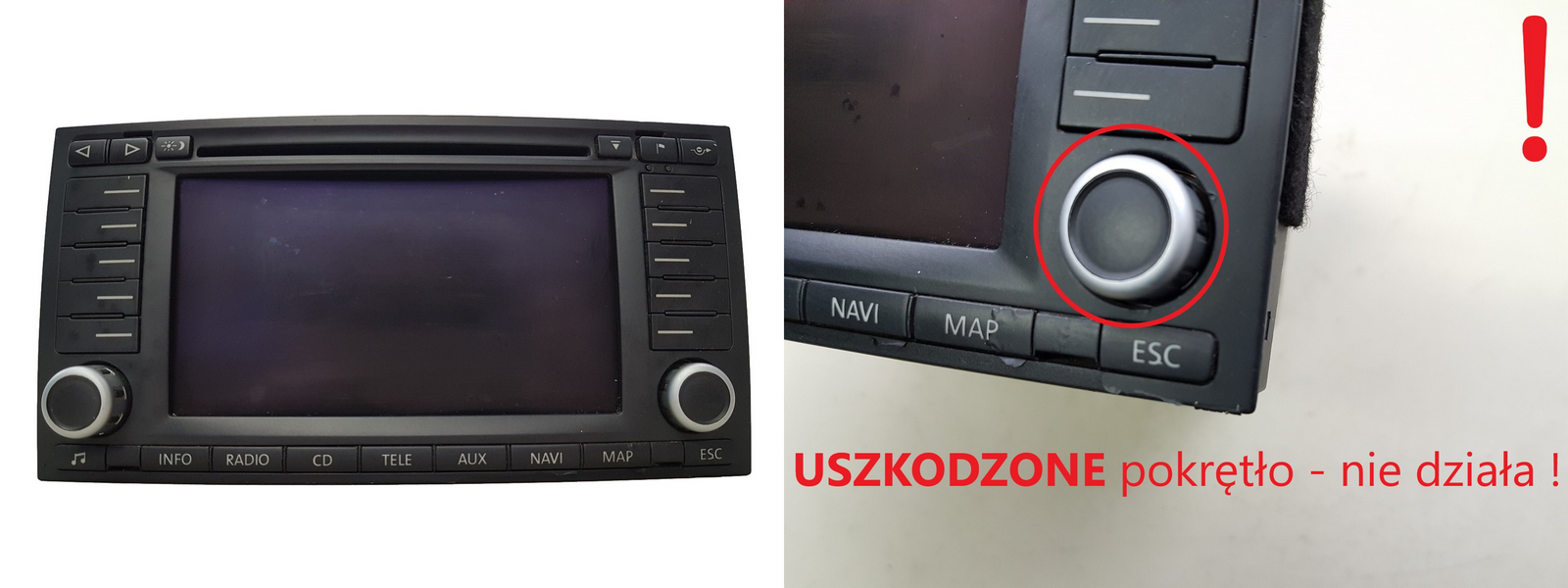 Navigation Radio VW Touareg 7L6035191N NA CZĘŚCI main product photo