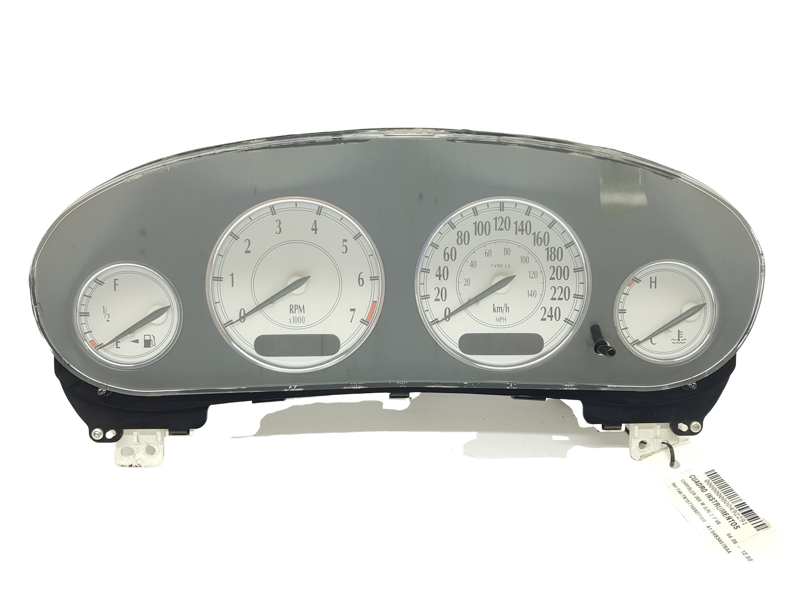 Omdrejningstæller Chrysler 300M P05026411AE main product photo