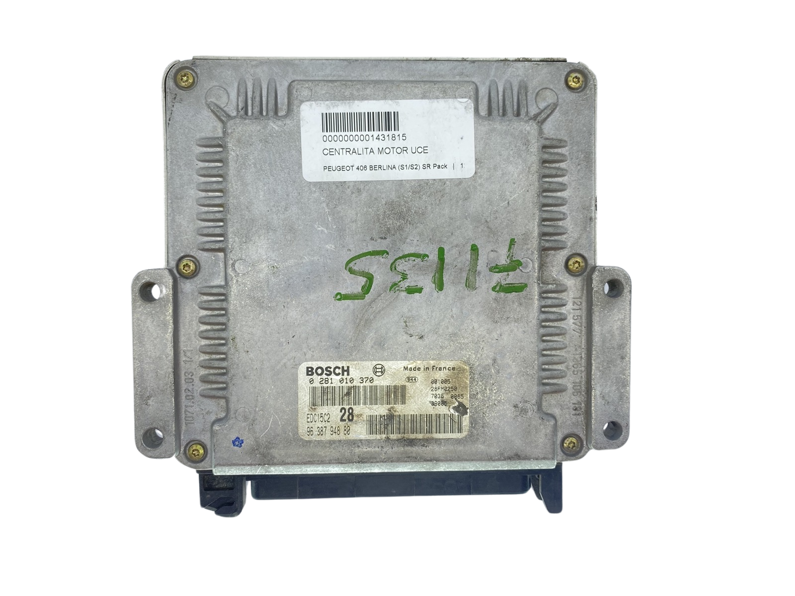 Styreenhed 0281010370 9638794880 28FM0250 PSA Bosch 63778 main product photo
