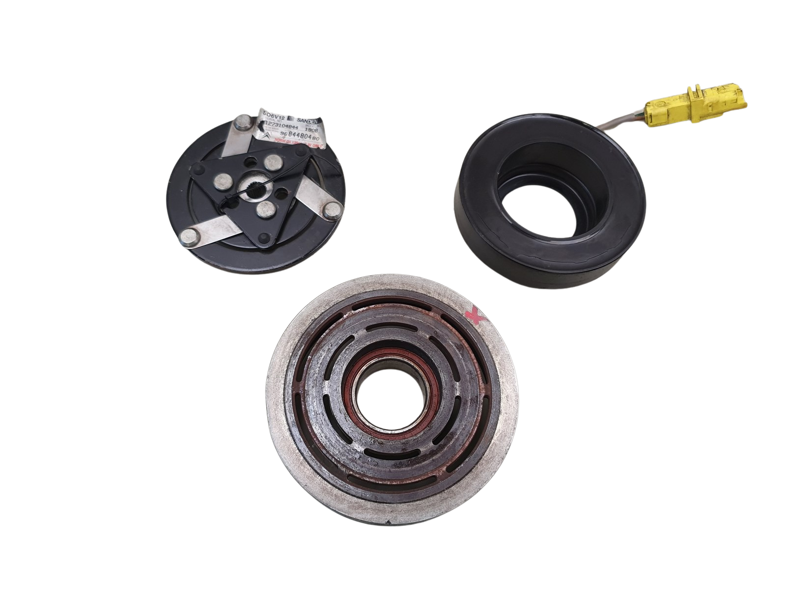 Remskive 9684480480 Sanden SD6V12 1908 6453XJ Citroen C3 main product photo