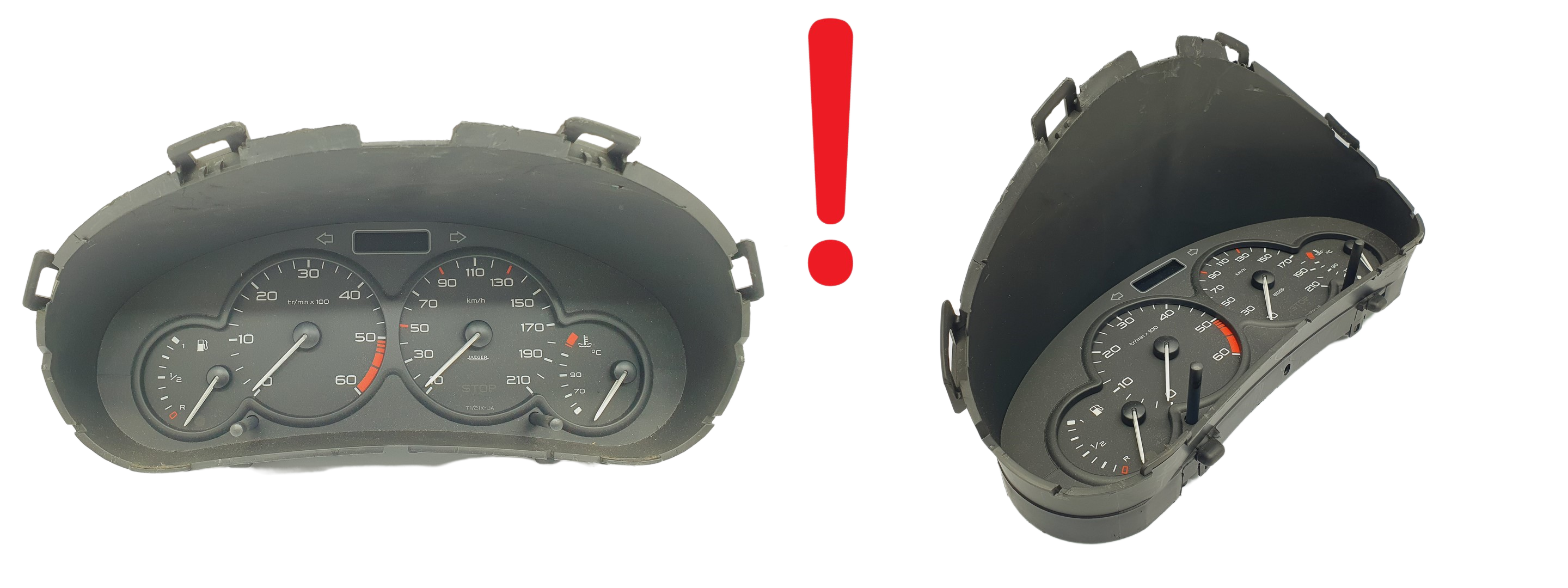 Speedometer Peugeot 206 9656696080 000500110 61877 main product photo
