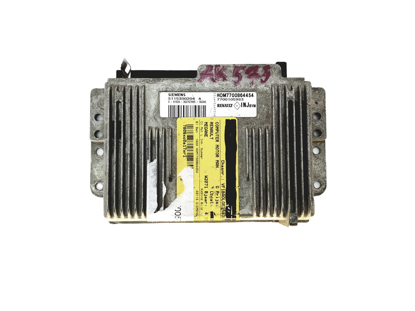 Styreenhed S115300204A 7700864454 7700105983 Renault Siemens 22377 main product photo