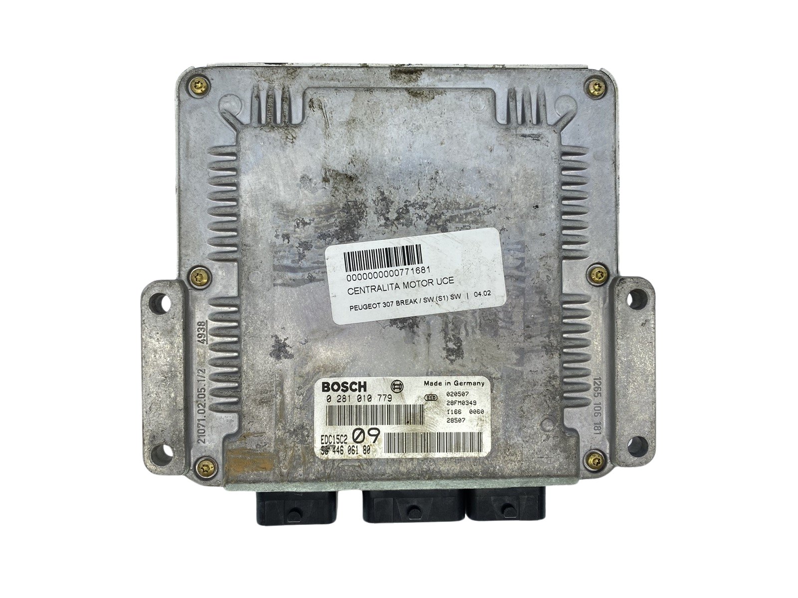 Styreenhed 9644606180 0281010779 EDC15C2 PSA Bosch 63911 main product photo