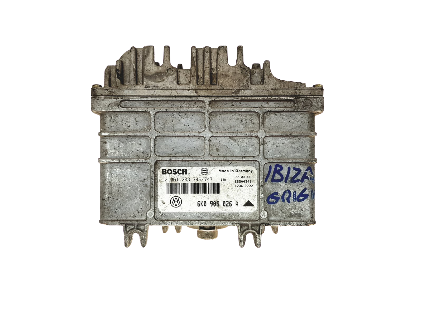 ECU Motorstyreenhed 6K0906026A 0261203746 Seat Bosch 24740 main product photo