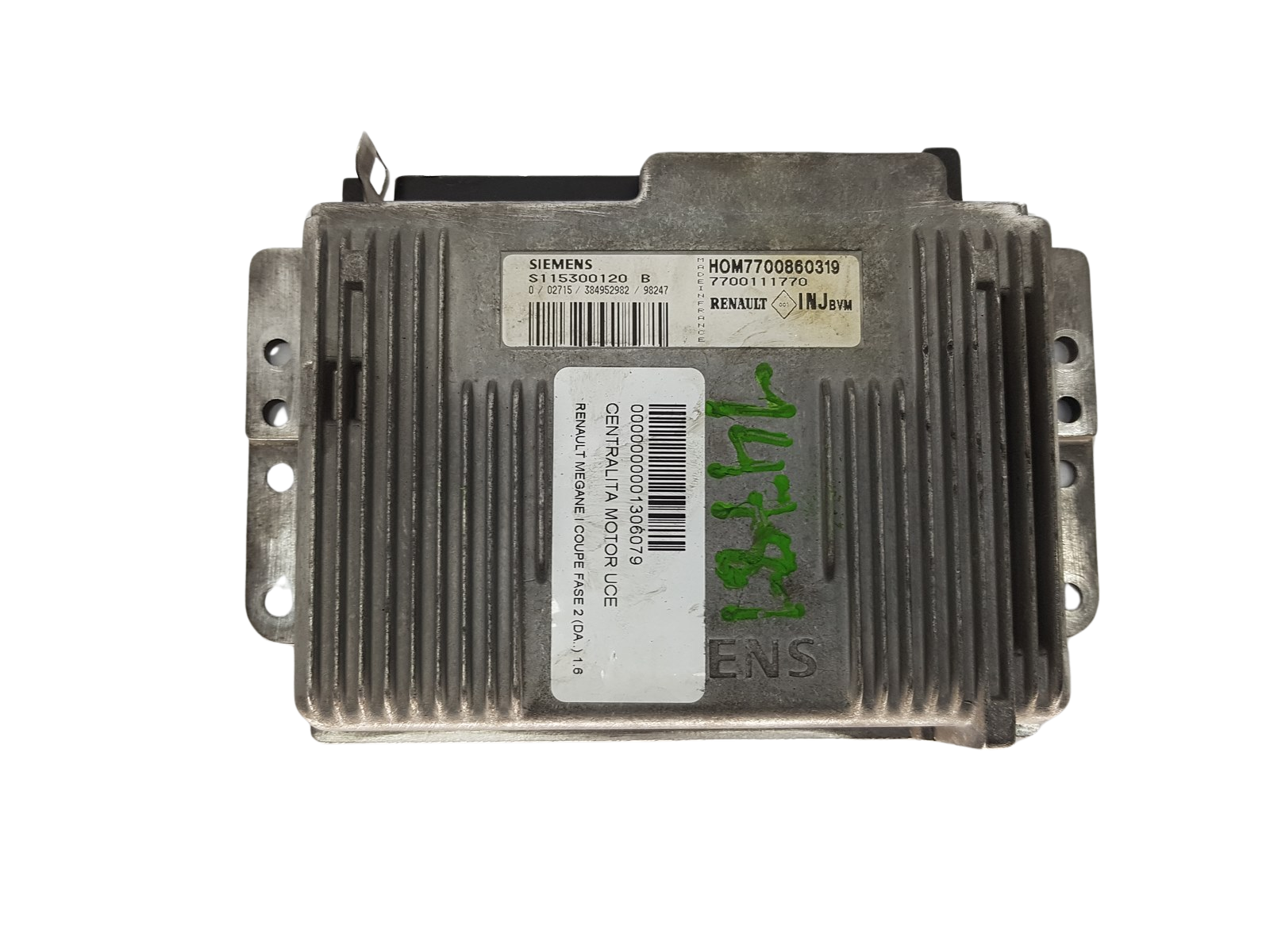 Styreenhed S115300120B 7700860319 7700111770 Renault Siemens 3375 main product photo