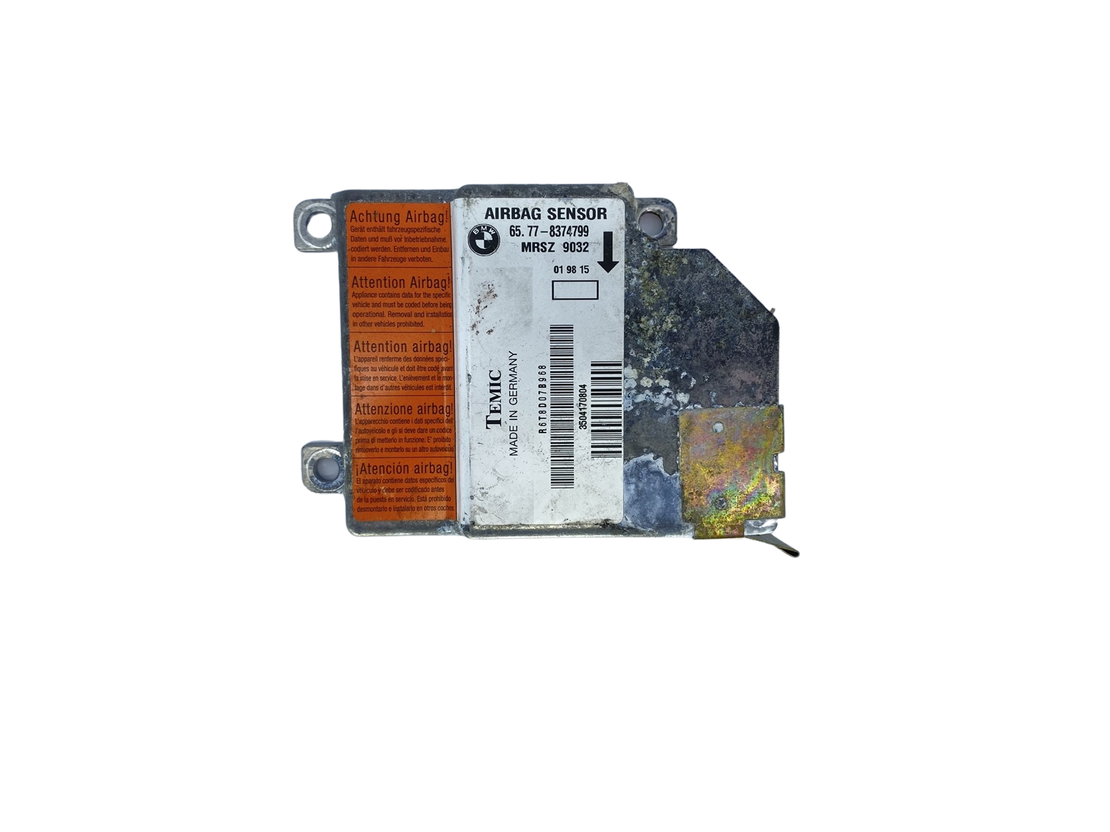 Styreenhed modul 65.77-8374799 MRSZ 9032 BMW Temic 58637 main product photo