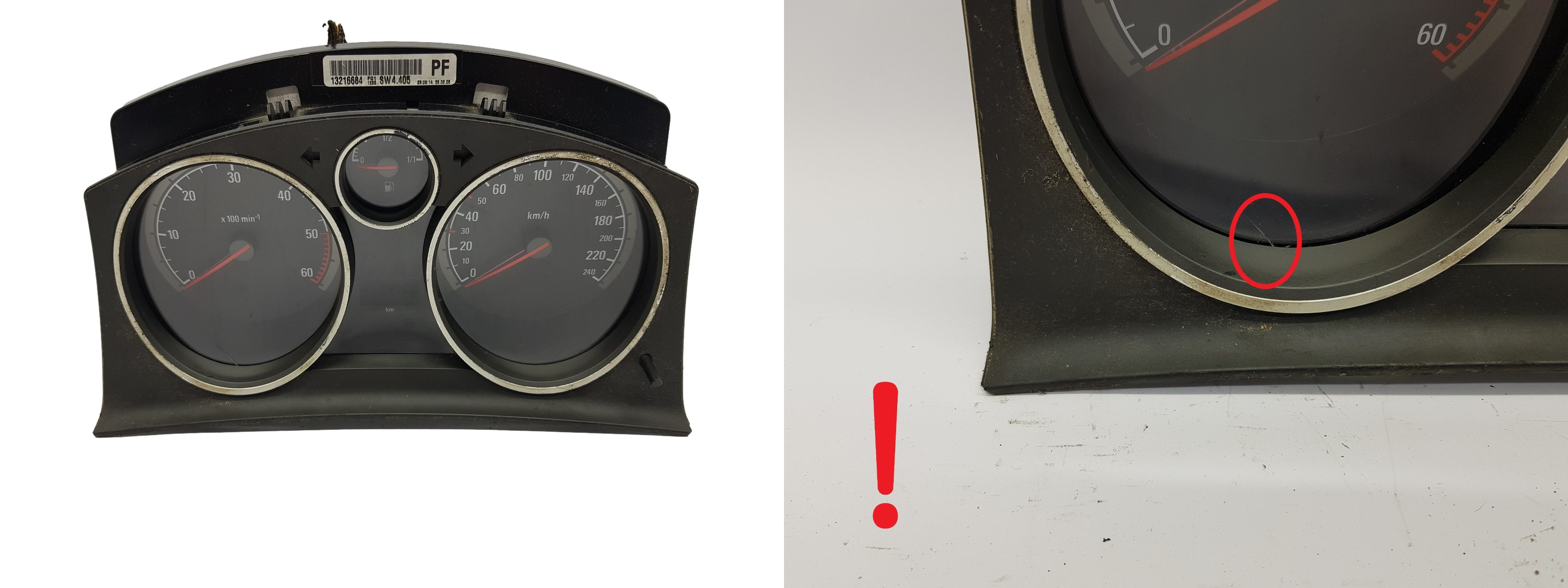 Omdrejningstæller Opel Astra H Zafira B 13216684PF 2593 main product photo