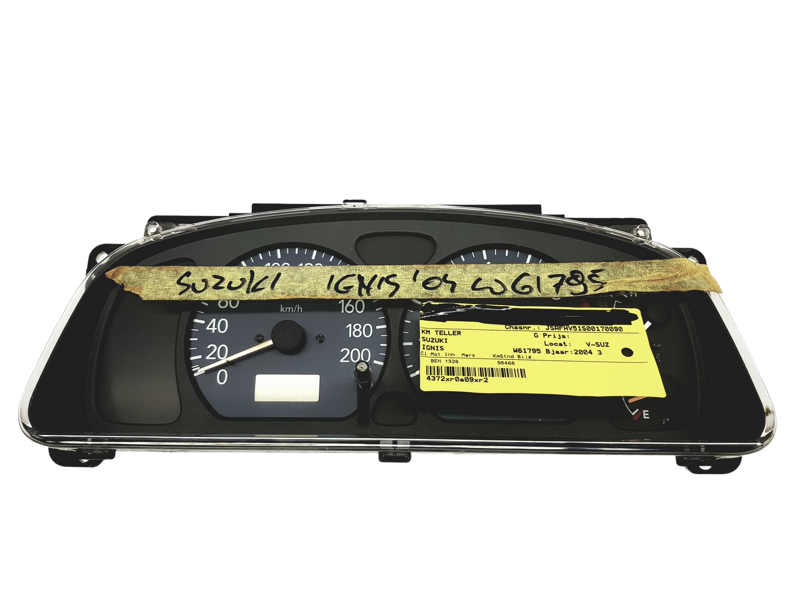 Omdrejningstæller Suzuki Ignis 34100-80G40 34100-8GA 53470 main product photo