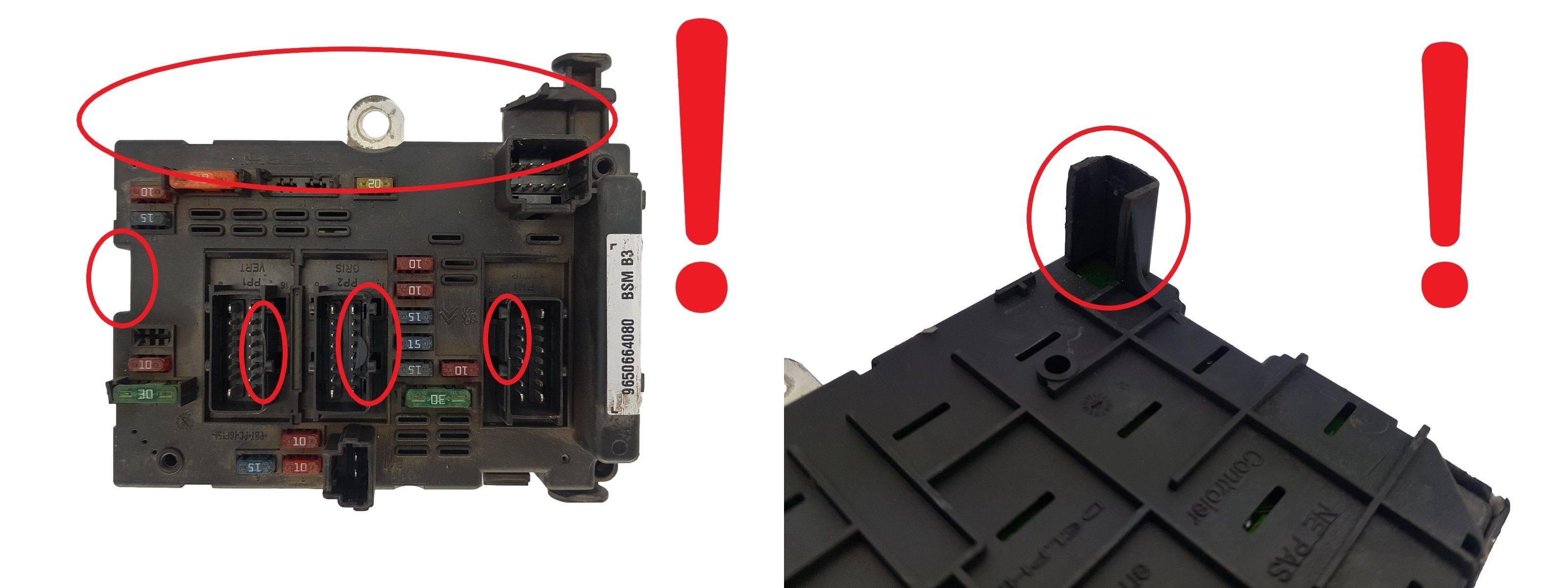 Styreenhed BSM B3 9650664080 PSA Delphi 1337 main product photo