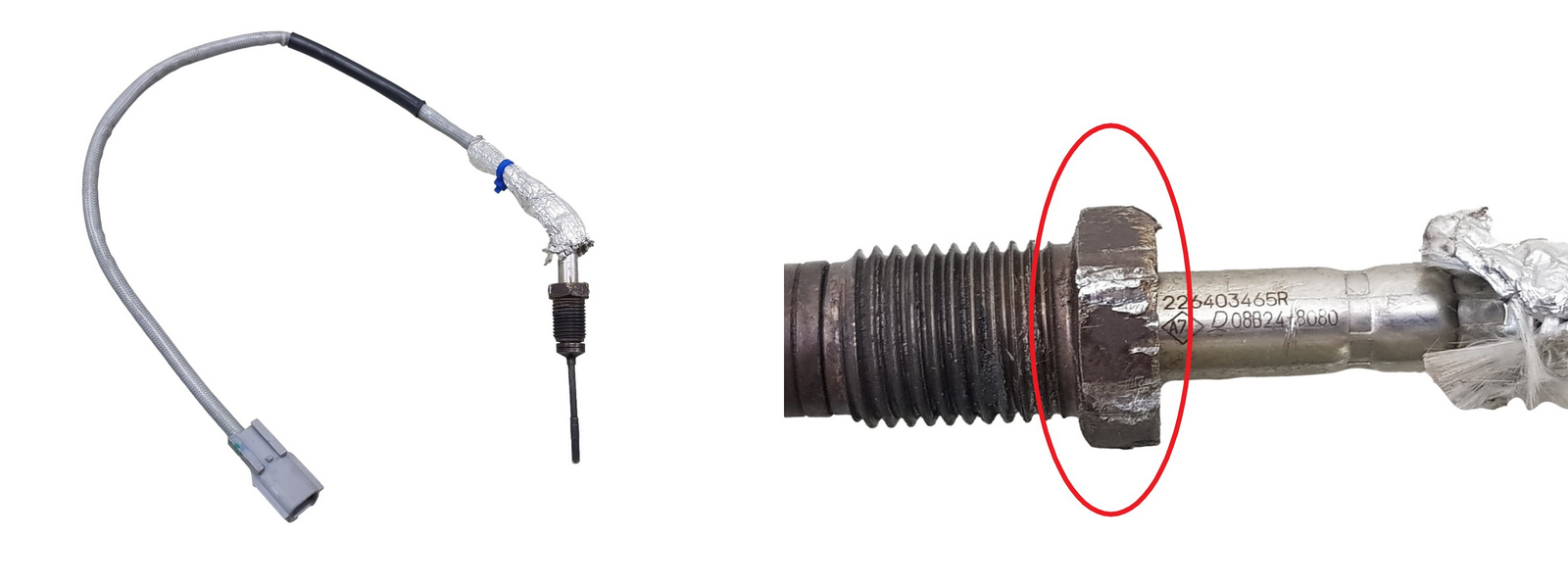 Udstødningstemperatursensor 226403465R 2.0 DCI Renault Nissan 800km main product photo