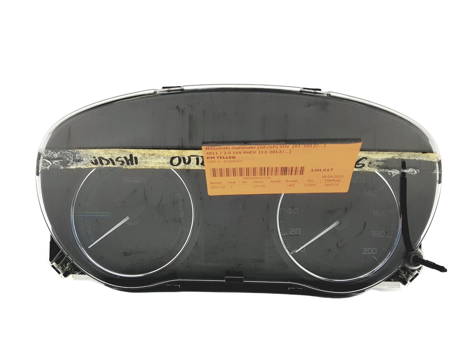 Omdrejningstæller Mitsubishi Outlander 8100B905 0T34539 52329 main product photo