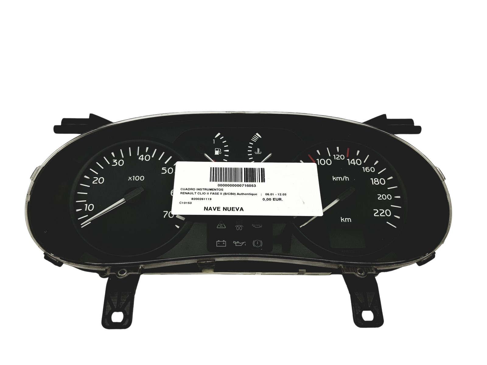 Omdrejningstæller Renault Clio 2 8200261119 57705 main product photo