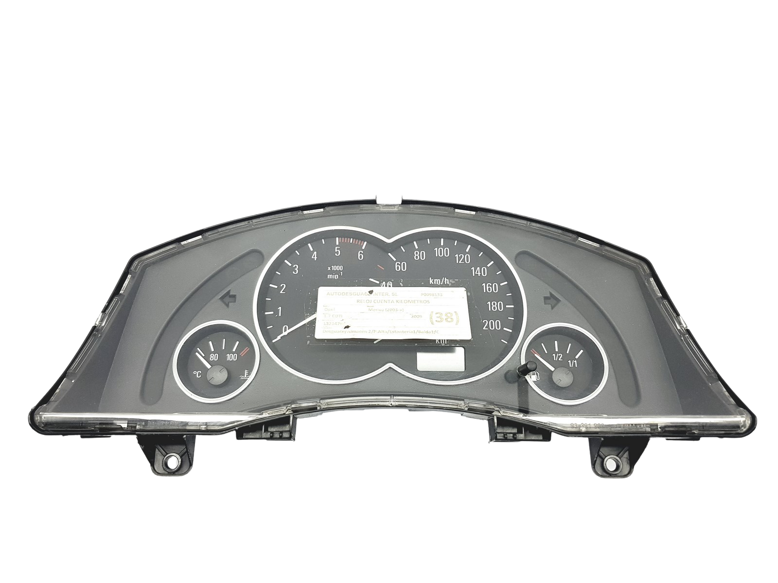Omdrejningstæller Opel Meriva 13173381XT 110080162026 49938 main product photo