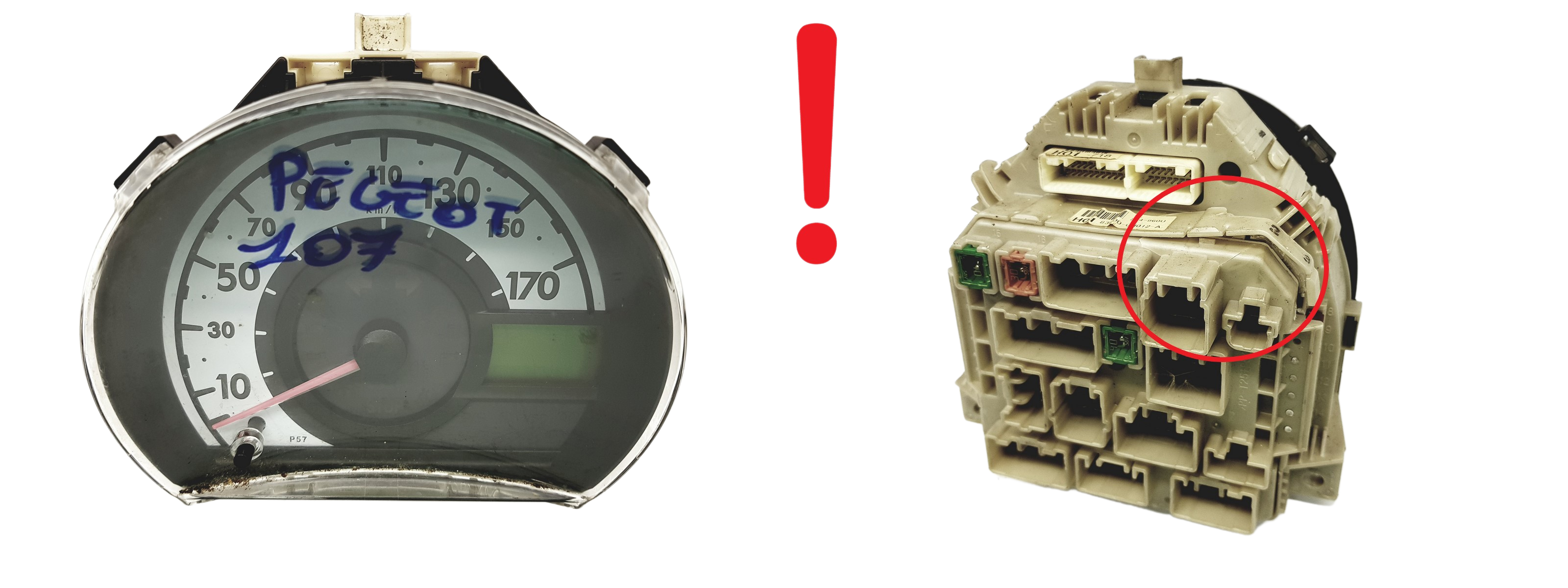 Speedometer Aygo C1 107 83800-0H012-A Toyota PSA 59144 main product photo