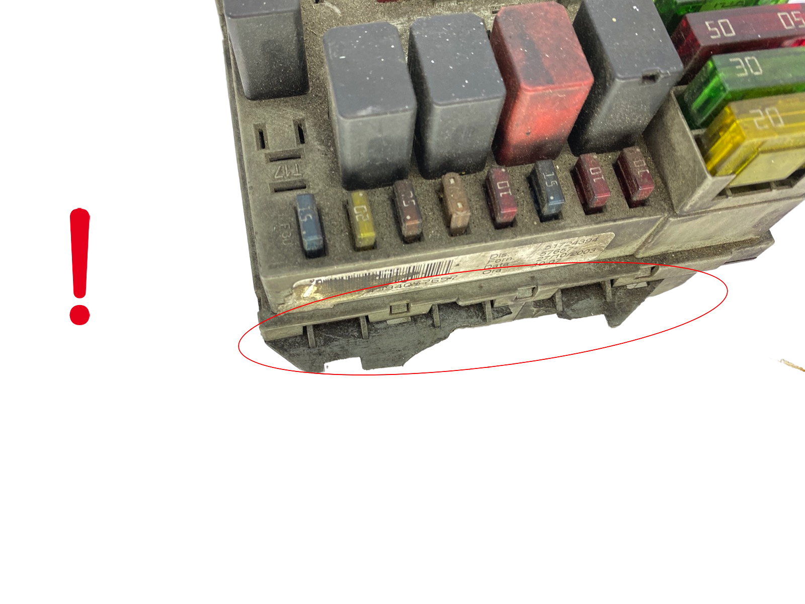 Sikringsboks 51724394 0051724394057657 Alfa Romeo Delphi 58142 main product photo