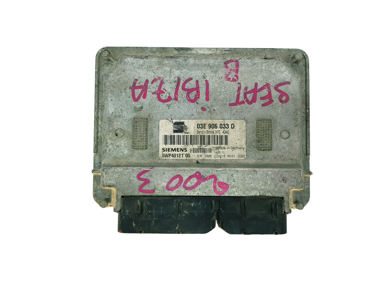 Styreenhed 03E906033D 5WP40121 05 Seat Siemens 32951 main product photo