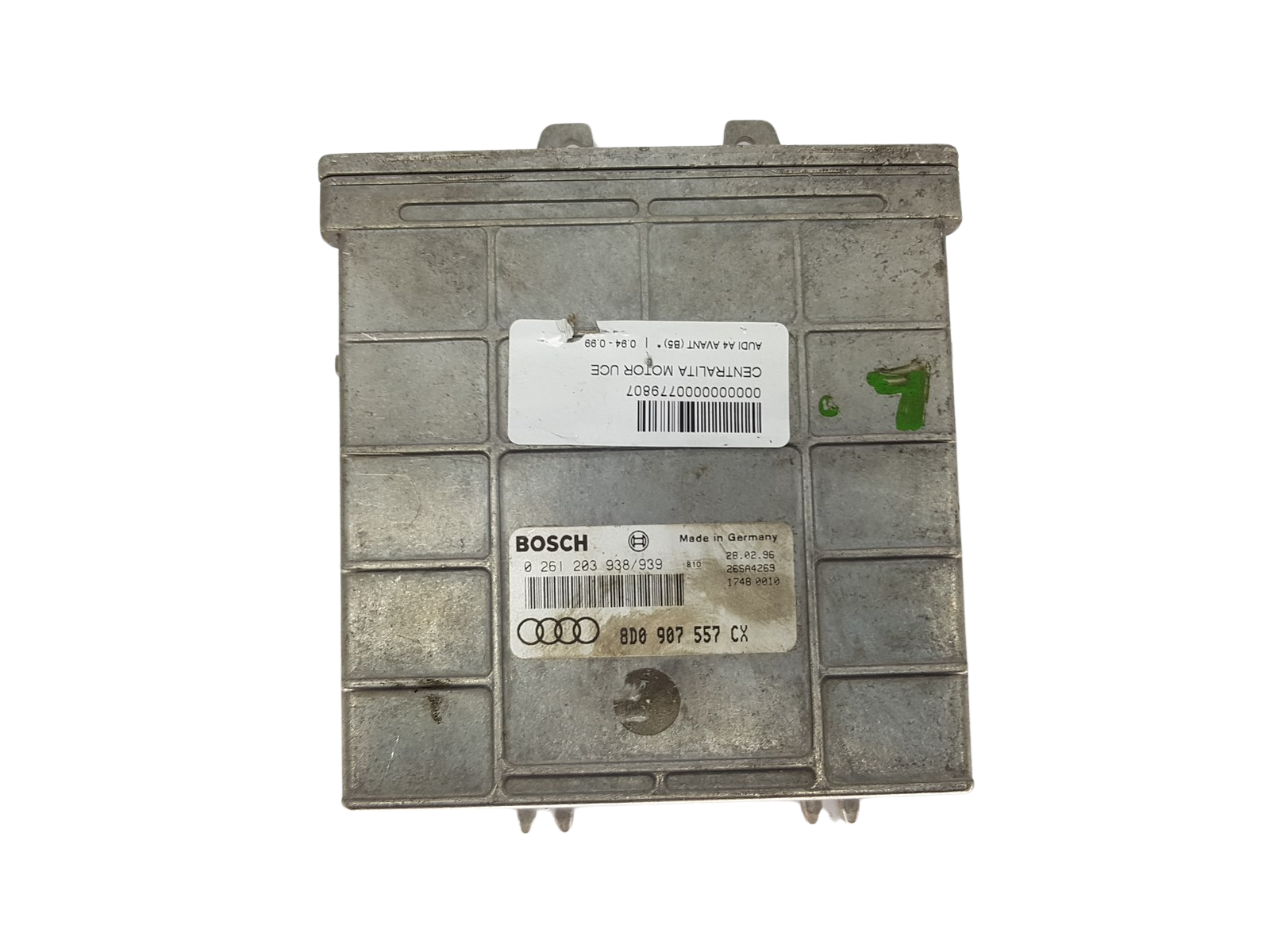 ECU Motorstyreenhed 8D0907557CX 0261203938/939 Audi Bosch 3767 main product photo