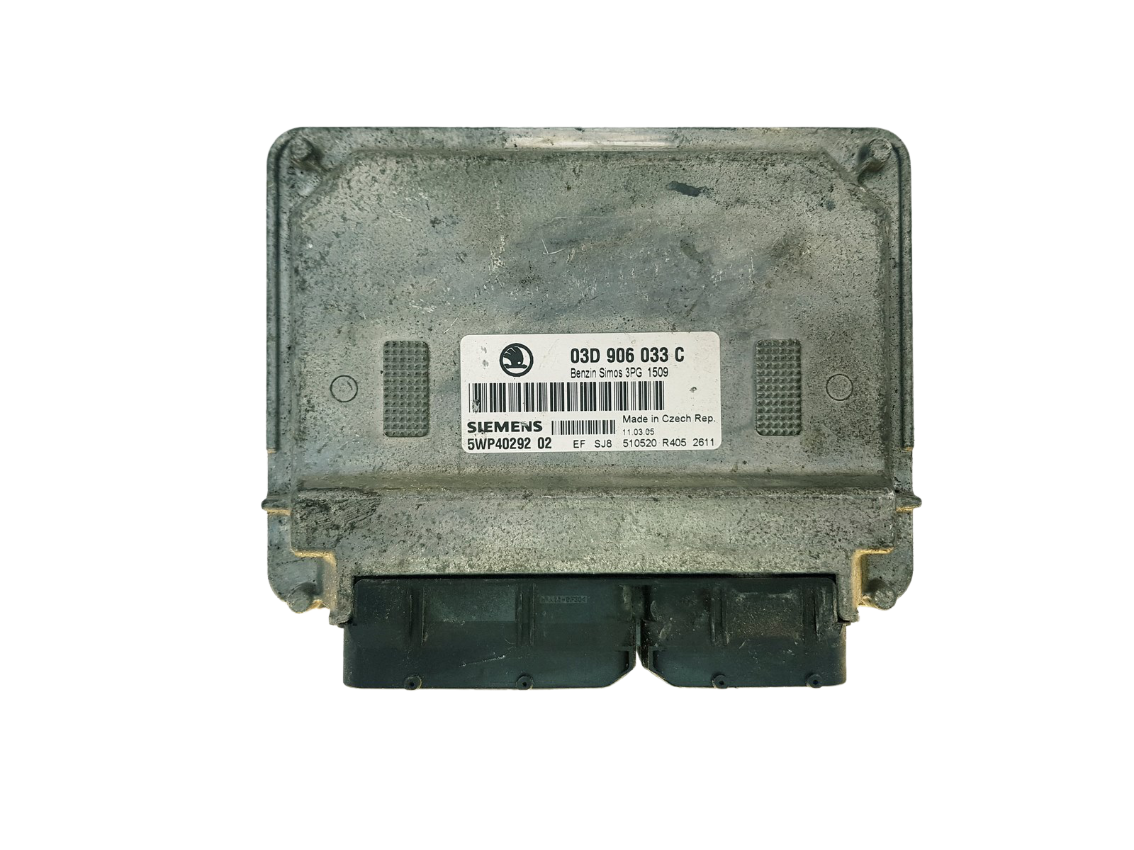 Styreenhed 03D906033C 5WP40292 02 Skoda Siemens 32204 main product photo